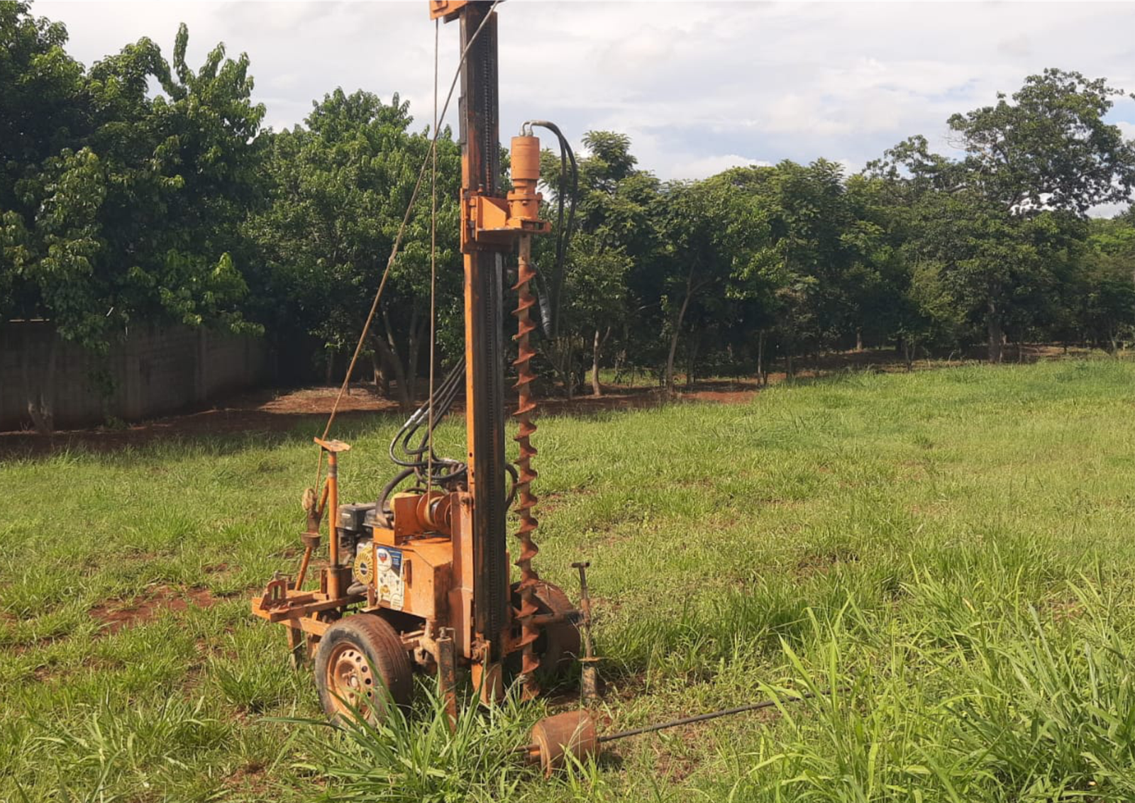 sondagem SPT equipamento campo São Paulo investigação geotécnica